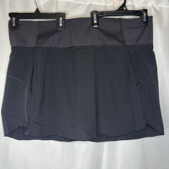 Athleta Dresses & Skirts - Athleta Womens Run With It Skort Skirt Black Size 2X Tennis Pickleball Sports